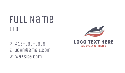 America Airline Logistics Business Card Image Preview