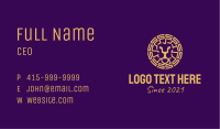 Golden Lion Emblem  Business Card Image Preview