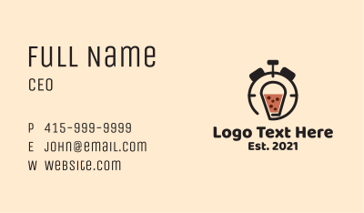 Boba Tea Timer  Business Card Image Preview