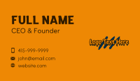 Halloween Graffiti  Wordmark Business Card Image Preview