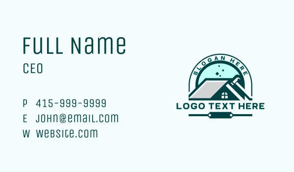 Hammer Roof Construction Business Card Design Image Preview