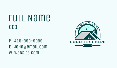 Hammer Roof Construction Business Card Image Preview