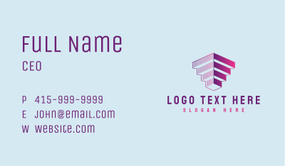 Professional Geometric Firm Business Card Image Preview