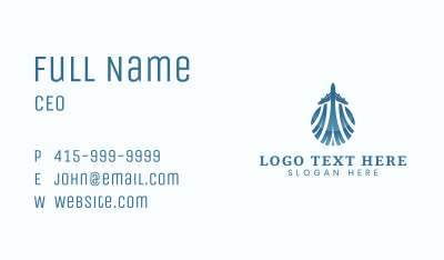 Airline Plane Transport Business Card Image Preview