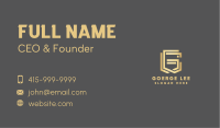 Generic Gold Letter G Business Card Image Preview
