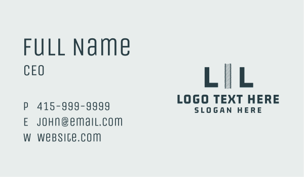 Generic Business Monogram Business Card Design Image Preview