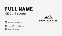 Industrial Excavator Heavy Equipment Business Card Image Preview