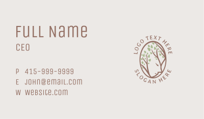 Tree Face Wellness Business Card Image Preview