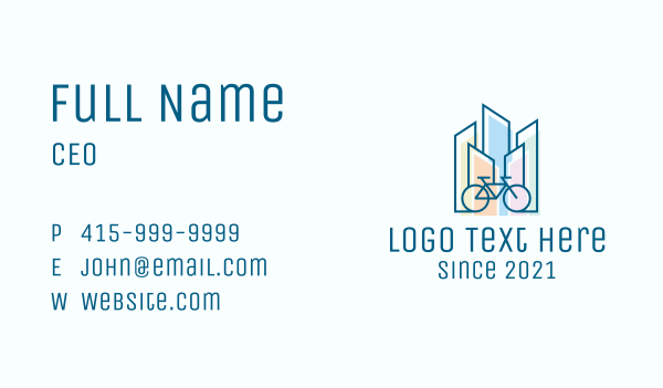 City Bike Tour Business Card Design Image Preview