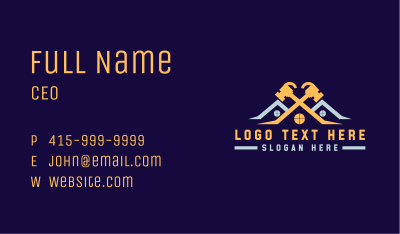 House Roof Builder Business Card Image Preview