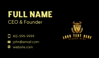 Viking Helmet Shield Business Card Image Preview