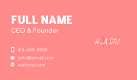 Feminine Signature Letter Business Card Image Preview