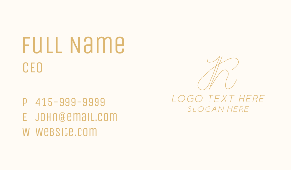 Business Calligraphy Letter H Business Card Design Image Preview