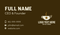 Coffee Cup Pixel  Business Card Image Preview