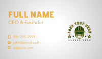 Football Star Helmet Business Card Preview