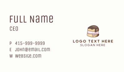 Cream Puff Dessert Pastry Business Card Image Preview