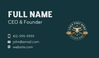 Western Bull Skull Shotgun  Business Card Design