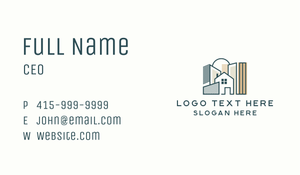 City Architecture Draft Business Card Design Image Preview