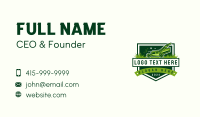 Grass Cutting Gardening Business Card Design