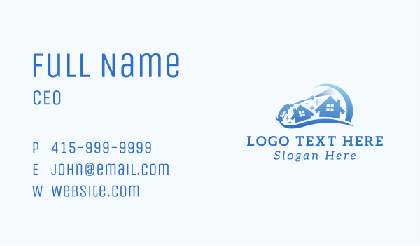 Pressure Washing Home Cleaning Business Card Design Image Preview