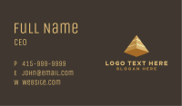 Gold Corporate Pyramid Business Card Image Preview
