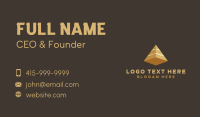 Gold Corporate Pyramid Business Card Image Preview