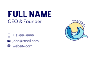 Fish Tail Beach Wave Business Card Image Preview