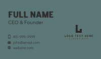 Army Brand Lettermark Business Card Preview