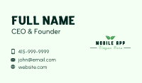 Eco Natural Leaf  Business Card Image Preview