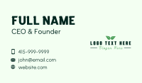 Eco Natural Leaf  Business Card Preview