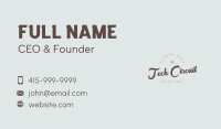 Vintage Apparel Wordmark Business Card Image Preview