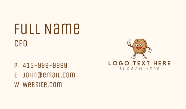 Sweet Cookie Dessert Business Card Design Image Preview