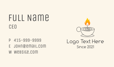 Candlelight  Cafe  Business Card