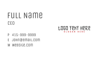 Japanese Style Wordmark Business Card Image Preview