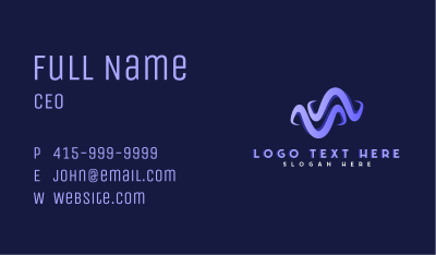 Creative Marketing Wave Business Card Image Preview