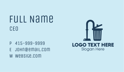 Hoover Trash Can  Business Card Image Preview