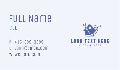 Hammer Home Builder Business Card Image Preview