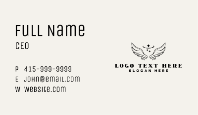 Divine Angel Wings Business Card Image Preview
