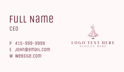 Bridal Gown  Business Card Image Preview