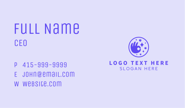 Good Clean Hand Business Card Design Image Preview