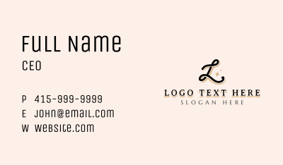 Fashion Chic Boutique Business Card Image Preview