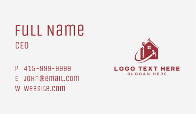 Carpentry Handyman Repair Business Card Image Preview