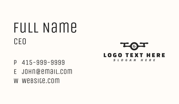 Drone Camera Tech Business Card Design Image Preview