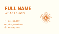 Organic Sunflower Plant Business Card Image Preview