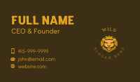 Wild Gold Lion Business Card Image Preview