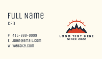 Mountaineering Outdoor Travel Business Card Image Preview