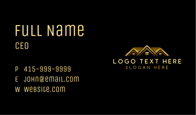 Realty Roof House Business Card Image Preview