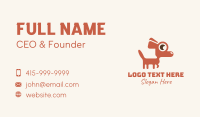 Red Chihuahua Dog Business Card Design