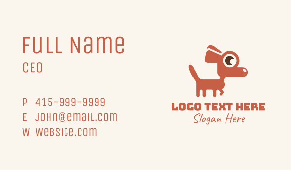 Red Chihuahua Dog Business Card Design Image Preview