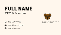 Modern Brown Bear Business Card Image Preview